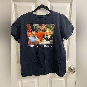 FRIENDS How You Doin? Black T-Shirt